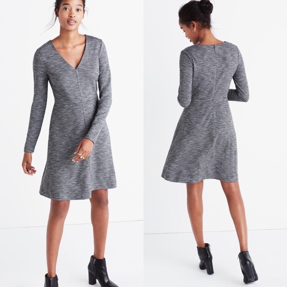 Madewell Dresses & Skirts - Madewell stone grey long sleeve  dress 0